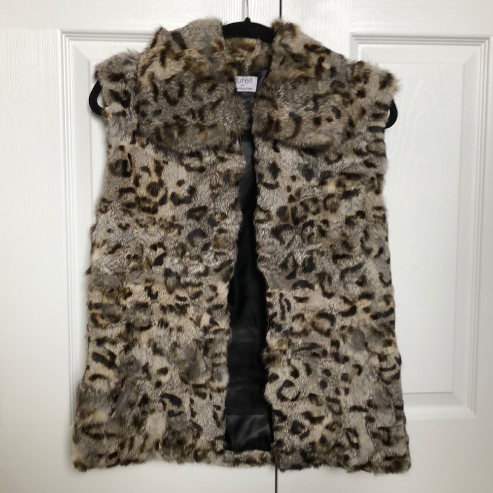 Surell rabbit fur vest